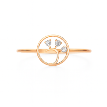 Circular Swirl Real Diamond Women Ring LNLR1204 | IGI CERTIFIED
