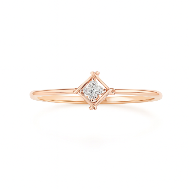 Diamond Frame Natural Diamond Women Ring LNLR1205 | IGI CERTIFIED