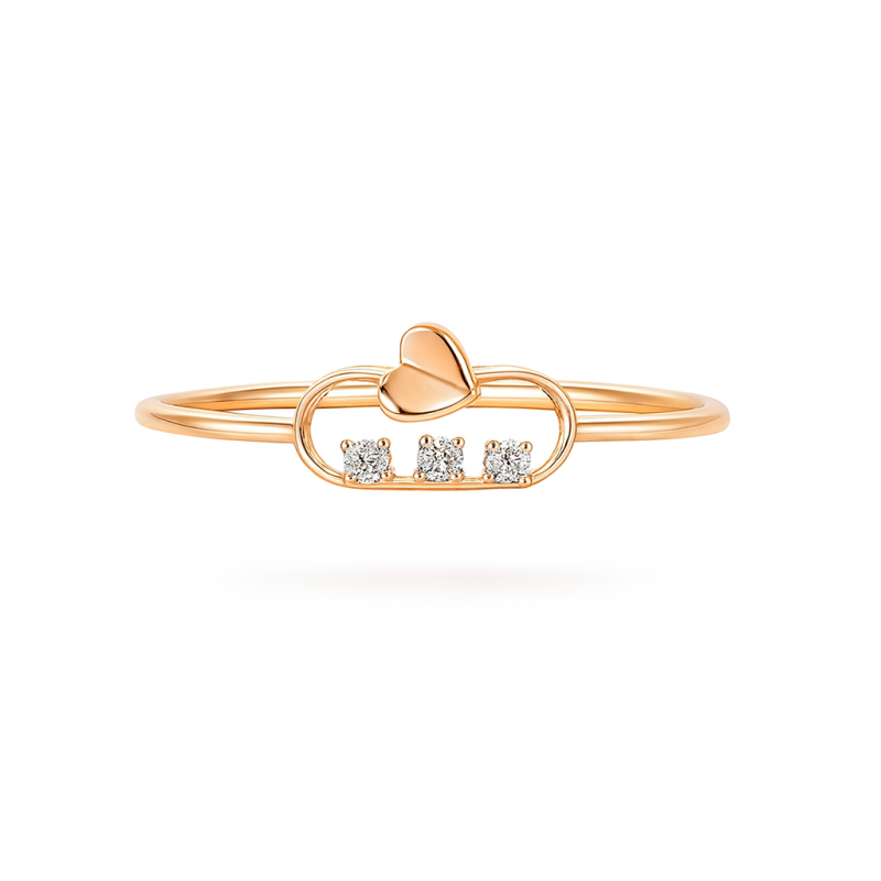 Heart Oval Real Diamond Women Ring LNLR1206 | IGI CERTIFIED