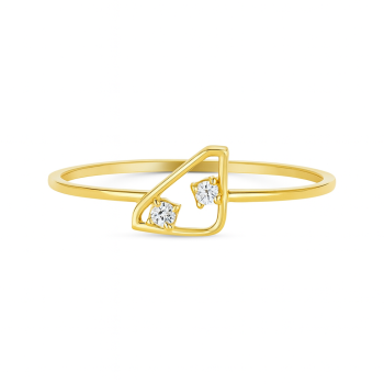 Triangular Frame Real Diamond Women Ring LNLR1218 | IGI CERTIFIED