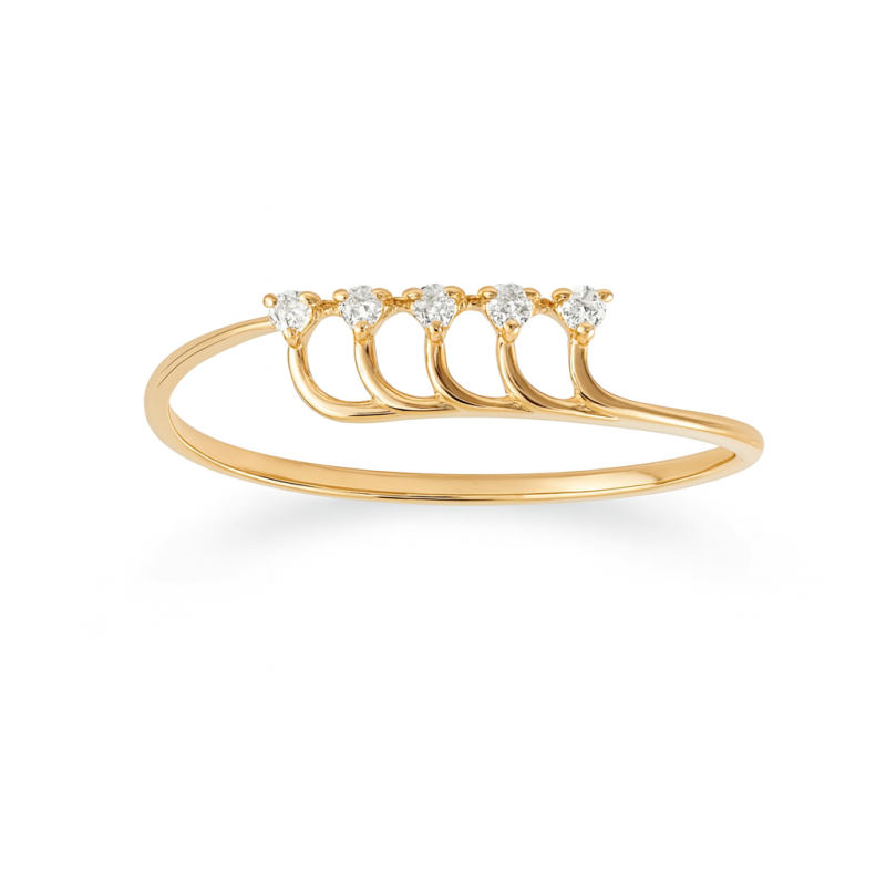 Crown Arch Real Diamond Women Ring LNLR1225 | IGI CERTIFIED