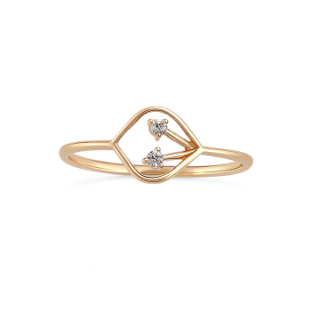 Kite Frame Natural Diamond Women Ring LNLR1231 | IGI CERTIFIED