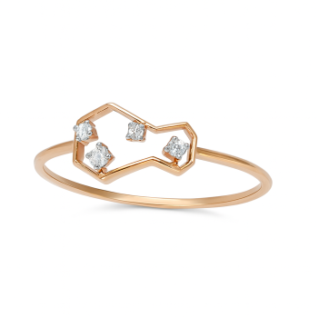 Irregular Geometric Real Diamond Women Ring LNLR1235 | IGI CERTIFIED