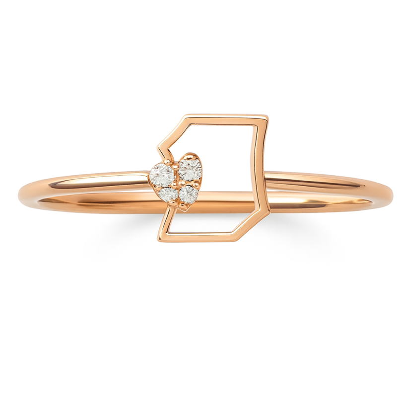 Sculpted Form Natural Diamond Women Ring LNLR1237 | IGI CERTIFIED