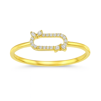 Butterfly Oval Real Diamond Women Ring LNLR1244 | IGI CERTIFIED