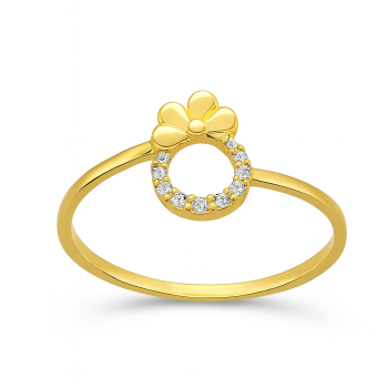 Floral Circle Real Diamond Women Ring LNLR1253 | IGI CERTIFIED