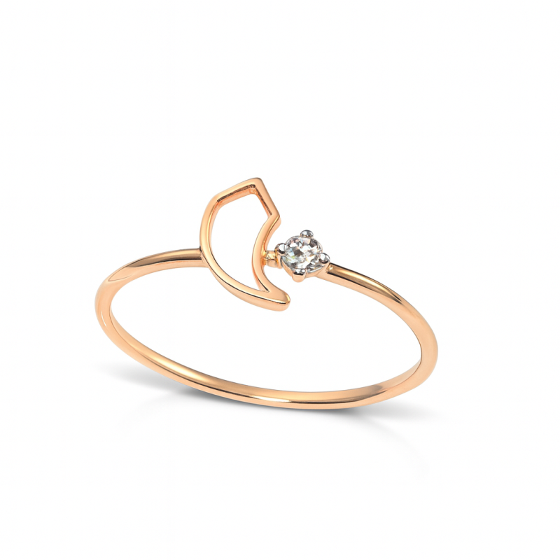 Fan Accent Real Diamond Women Ring LNLR1262 | IGI CERTIFIED
