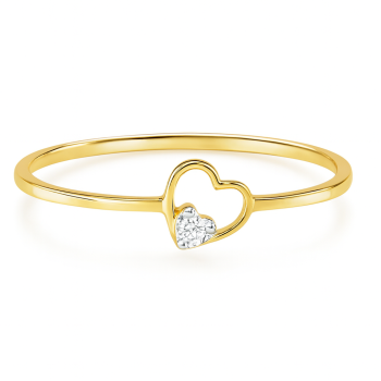 Heart Solitaire Natural Diamond Women Ring LNLR1269 | IGI CERTIFIED