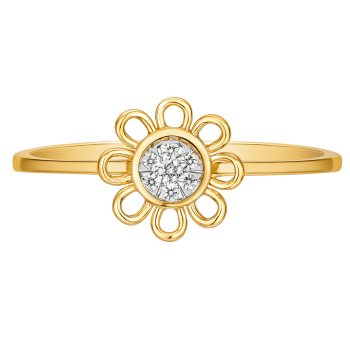 Daisy Cluster Natural Diamond Women Ring LNLR1271 | IGI CERTIFIED