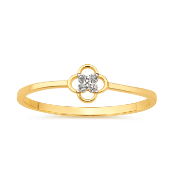 Quatrefoil Bloom Real Diamond Women Ring LNLR1275 | IGI CERTIFIED