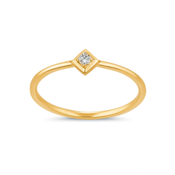 Bezel Square Real Diamond Women Ring LNLR1283 | IGI CERTIFIED