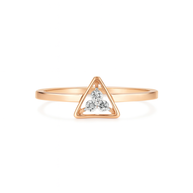 Trio Peak Natural Diamond Women Ring LNLR1286 | IGI CERTIFIED