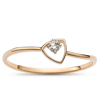 Shield Solitaire Real Diamond Women Ring LNLR1287 | IGI CERTIFIED