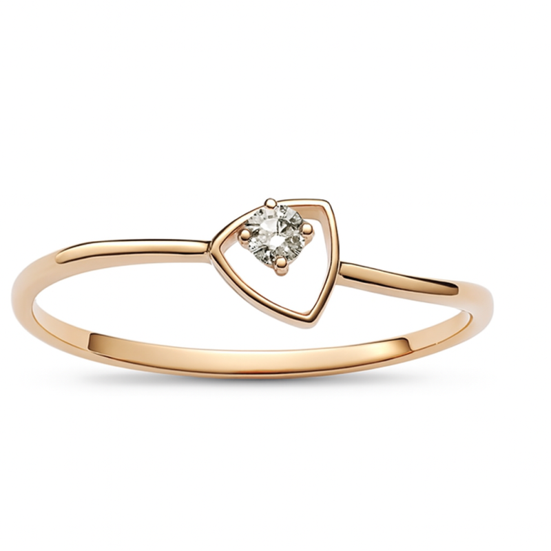 Shield Solitaire Real Diamond Women Ring LNLR1287 | IGI CERTIFIED