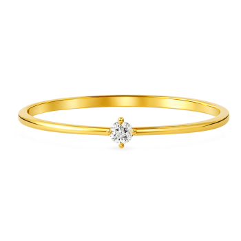 Slim Solitaire Natural Diamond Women Ring LNLR1292 | IGI CERTIFIED