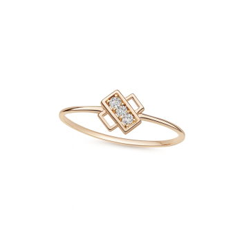 Bar Geometry Real Diamond Women Ring LNLR1293 | IGI CERTIFIED