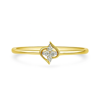 Leaf Cluster Natural Diamond Women Ring LNLR1295 | IGI CERTIFIED