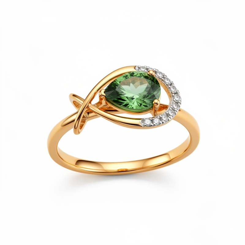 Pear Crescent Natural Diamond Women Ring LNLR1495 | IGI CERTIFIED