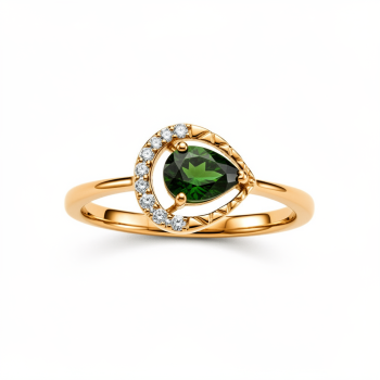 Textured Teardrop Real Diamond Women Ring LNLR1496 | IGI CERTIFIED