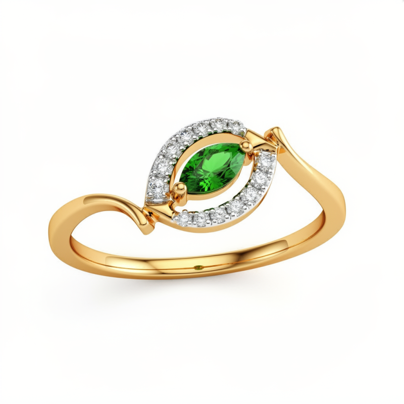 Marquise Halo Real Diamond Women Ring LNLR1506 | IGI CERTIFIED