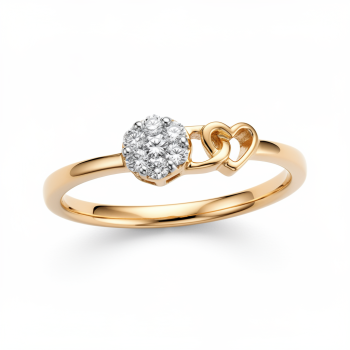 Cluster Heart Real Diamond Women Ring LNLR1514 | IGI CERTIFIED