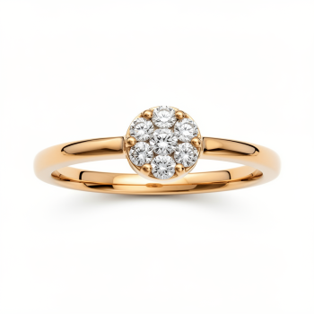 Classic Cluster Natural Diamond Women Ring LNLR1517 | IGI CERTIFIED