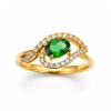 Twisted Oval Natural Diamond Women Ring LNLR1531 | IGI CERTIFIED