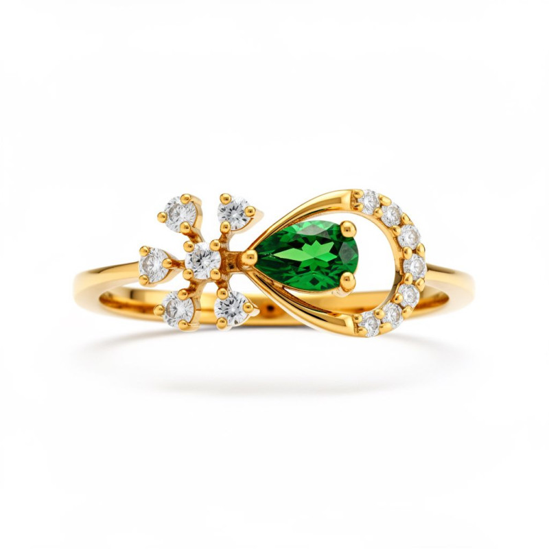 Spray Loop Real Diamond Women Ring LNLR1537 | IGI CERTIFIED