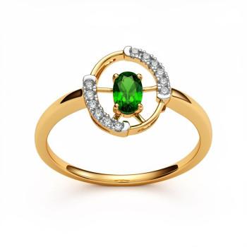 Orbit Oval Real Diamond Women Ring LNLR1541 | IGI CERTIFIED